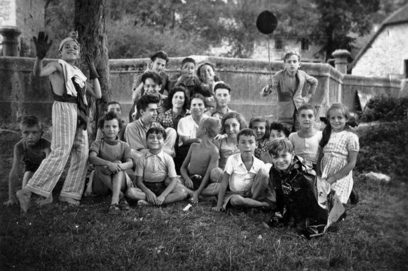 Colonie d'Izieu, été 1943 - Photo : Maison d’Izieu -&nbsp;Mémorial des enfants juifs exterminés, coll. succession Sabine Zlatin 