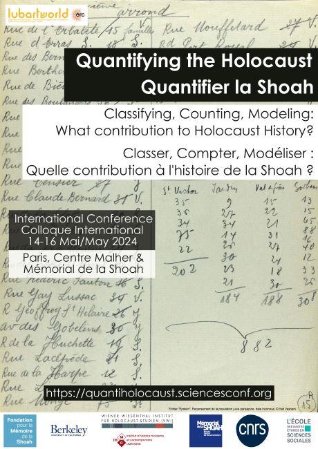 Quantifier la Shoah. Classer, compter, modéliser : quelle contribution à l'histoire de la Shoah ?
