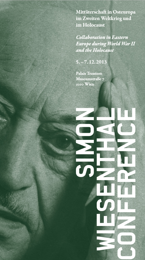  Conférence Simon Wiesenthal - Collaboration en Europe de l'Est pendant la Seconde Guerre mondiale et la Shoah