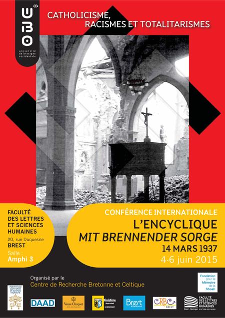 Colloque - Catholicisme, racismes et totalitarismes : l'encyclique Mit brennender Sorge