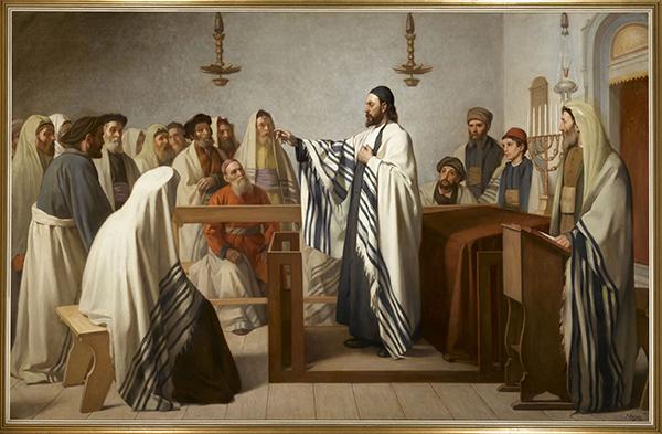 Sermon dans un oratoire israélite, 1897 © mahJ - photo Gilles Berizzi /RMN-Grand Palais 