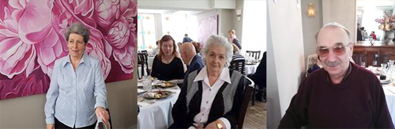 Anna, Meri et Aleksandr, survivants de la Shoah résidant à Tallinn, bénéficient notamment de soins médicaux et de colis de nourriture. © Eesti Juudi Kogukond