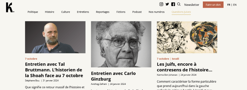 La Revue K. après le 7 octobre