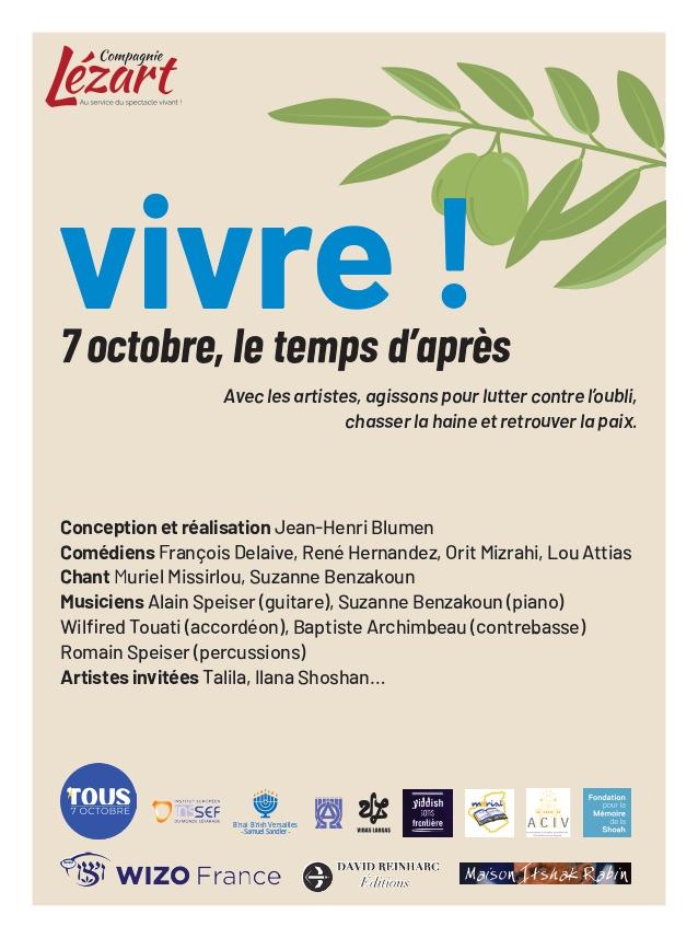 VIVRE ! 7 octobre, le temps d'après