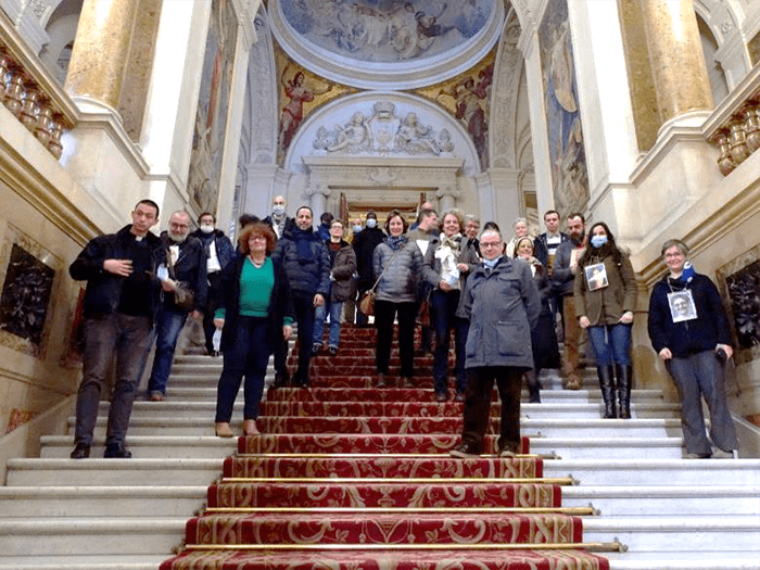 À l'Hôtel de Ville de Paris, où les étudiants ont travaillé sur le thème "Éducation, culture et religions". © Sciences Po.