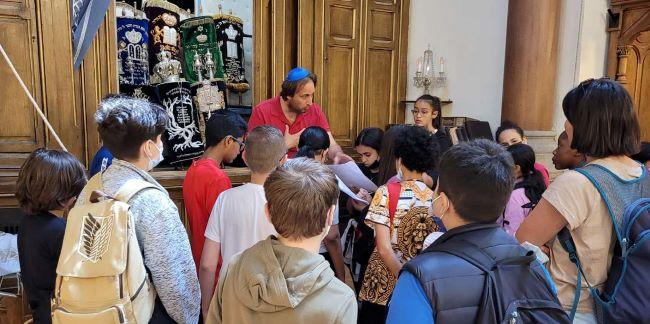 Visite de la synagogue de Lyon © Les racines de demain&nbsp; 