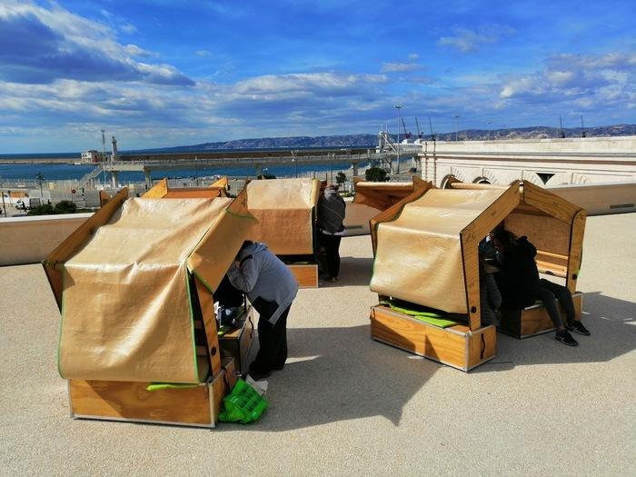 L'école nomade éphémère du Beit Project Marseille. 