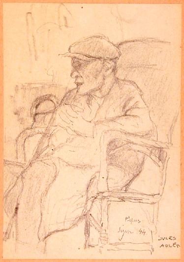 Souvenir de notre internement  Paris, hospice de la rue de Picpus, juin 1944 Crayon sur papier Paris, mahJ, fonds du musée d'art juif&nbsp; Photo mahJ&nbsp;© ADAGP, Paris 2019 