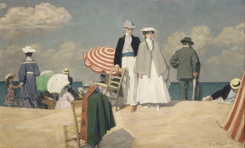René François Xavier Prinet, La Plage de Cabourg, 1910. Paris, musée d’Orsay © RMN - Grand-Palais (musée d’Orsay) / Hervé Lewandowski.