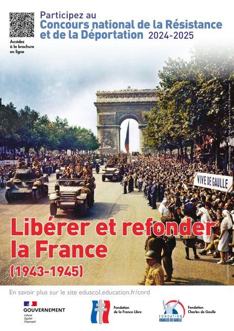 CNRD 2024-2025 : "Libérer et refonder la France (1943-1945)"