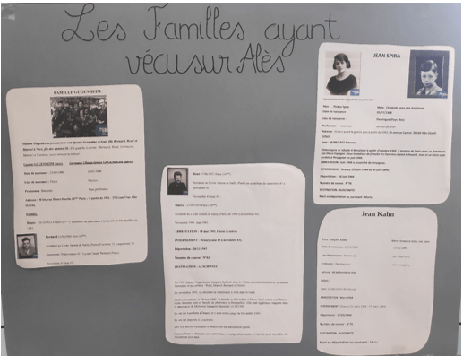 Inauguration d'un plaque en mémoire des enfants juifs résidant à Alès et dans les environs - Lycée Jean-Baptiste Dumas, Alès (Gard)