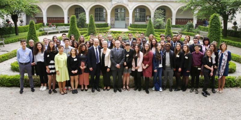 Remise des prix aux lauréats du CNRD, 15 mai 2018, Lycée Louis Le Grand, Paris Photo : ministère de l'Éducation nationale