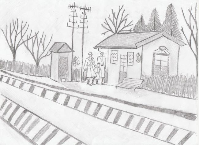 Un des dessins réalisés par Zoé Faucher, Aude Rivé et Corantin Fournet avec l'aide de leur professeure d'arts plastiques, Mme Mouronval.