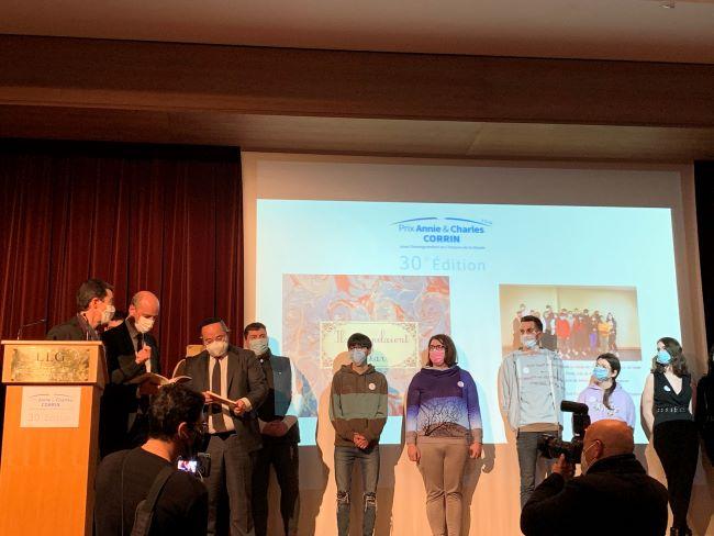 La remise du prix Corrin 2021 au lycée Louis-le-Grand à Paris, en présence du ministre de l'Éducation nationale, Jean-Michel Blanquer
