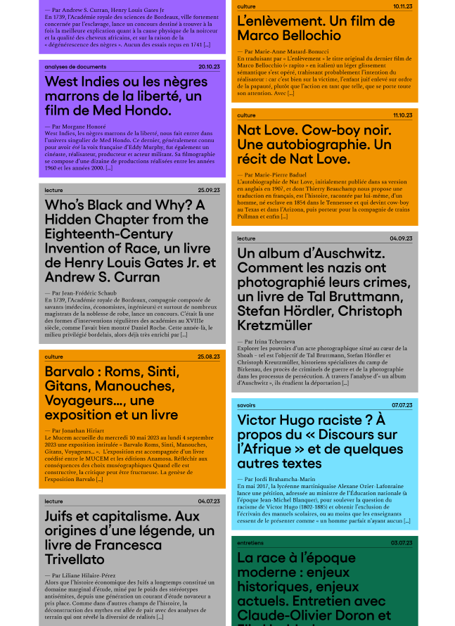 Page d'accueil du site de la revue Alarmer