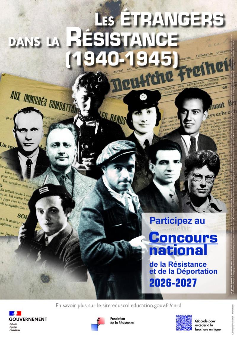 CNRD 2026-2027 : "Les étrangers dans la Résistance (1940-1945)"