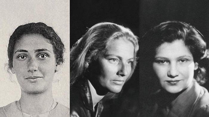 Madeleine, Denise et Simone Jacob.