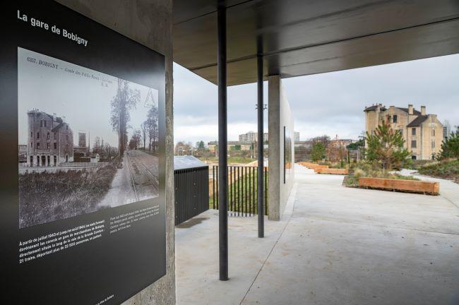 Mémorial de l’ancienne gare de déportation de Bobigny © Photo : Henri Perrot, ville de Bobigny, 2023