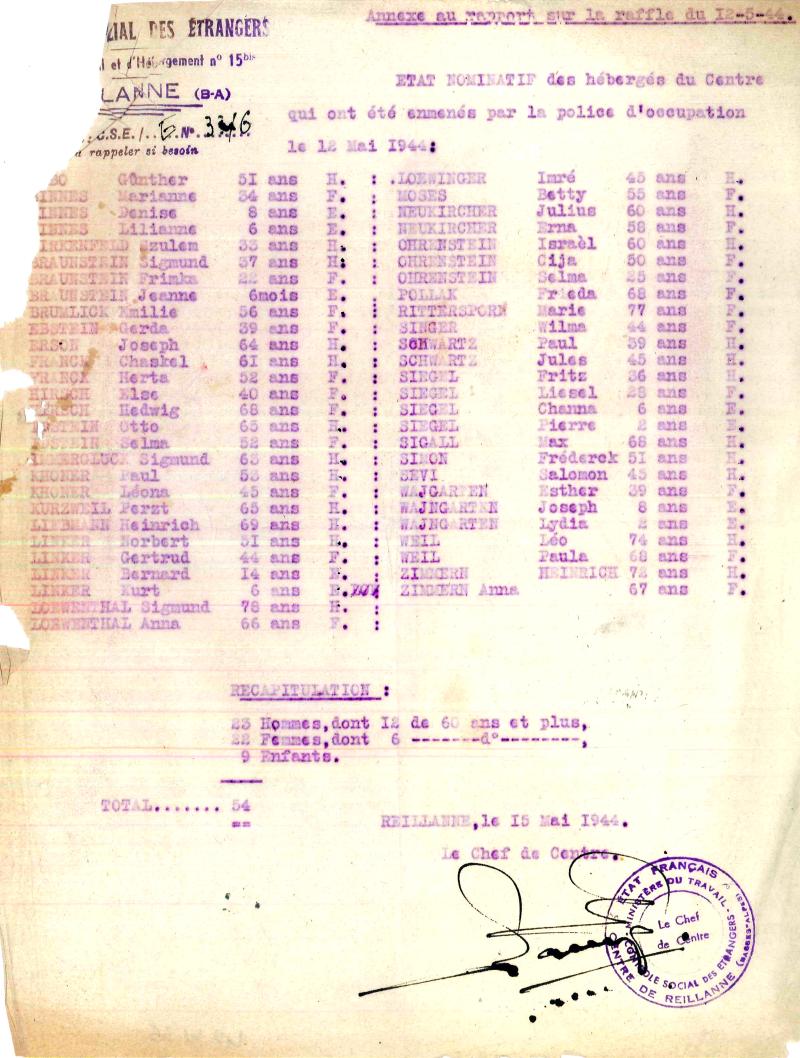 Inauguration d’une plaque mémorielle en hommage aux victimes de la rafle du 12 mai 1944 à Reillanne