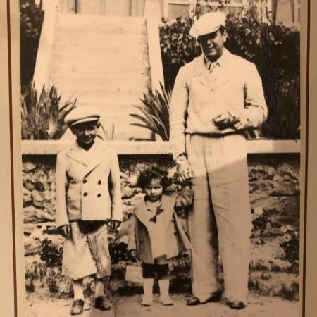 Adolphe Feinstein avec son neveu et sa nièce Marcel et Suzanne Coifman 1939-1940 © Collection particulière Annie Esterzon