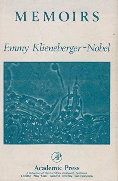 Couverture des Mémoires d'Emmy Klieneberger-Nobel, Londres, Academic Press, 1980