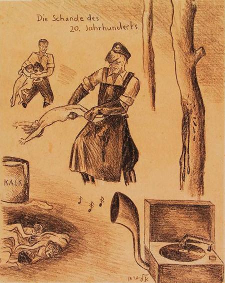 "La honte du 20e siècle", dessin d'Ella Liebermann