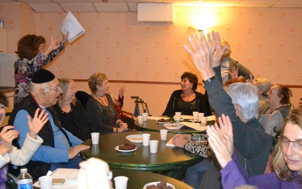 Réunion du groupe de Yiddish à la résidence Amaraggi - Photo : Casip-Cojasor