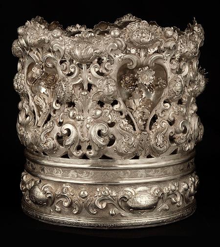 Couronne de Torah, keter Torah Italie, vers 1700, argent - Collection de la communauté juive de Venise