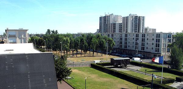 Vue de la Cité de la Muette depuis le Mémorial de la Shoah de Drancy - Photo : Philippe Weyl