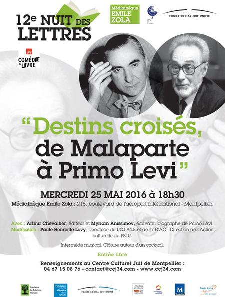 Nuit des lettres - Destins croisés : de Malaparte à Primo Levi