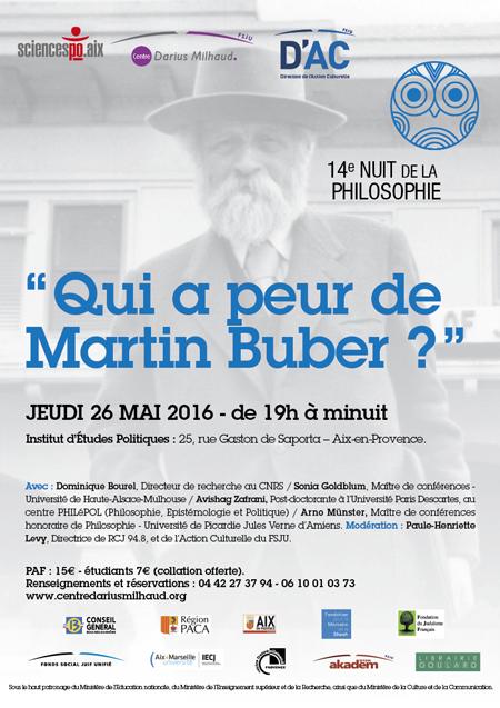 14e Nuit de la philosophie - Qui a peur de Martin Buber ?