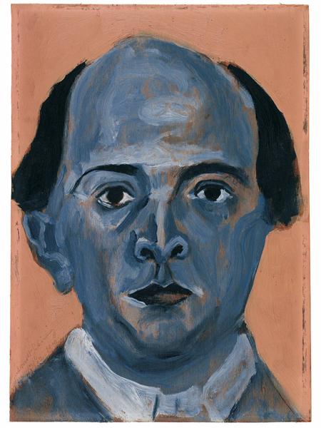 Arnold Schönberg, Blauer Blick, Huile sur carton, 20 × 23 cm, ca. mars 1910, Arnold Schönberg Center, Vienne 