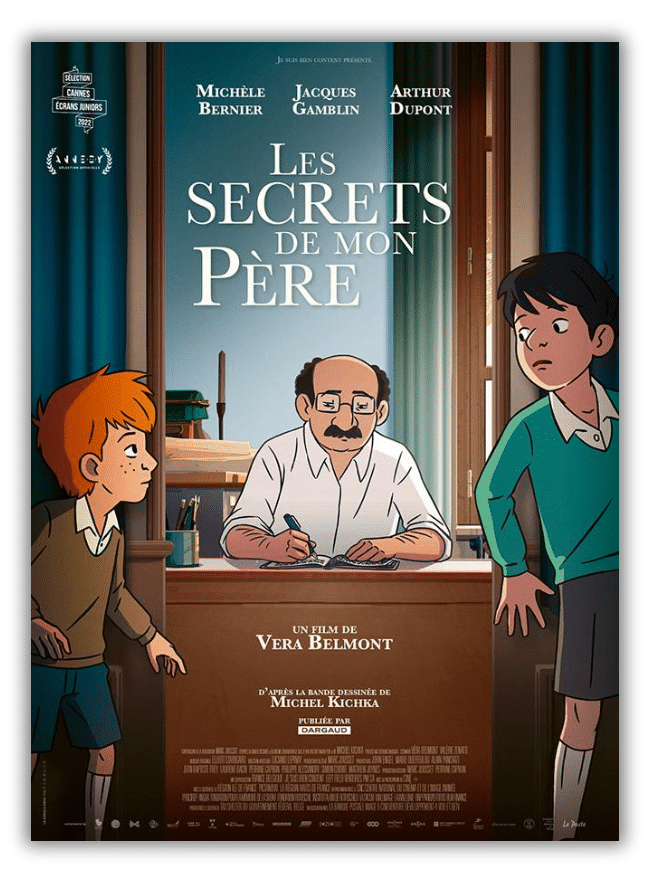 Affiche film d'animation "Les secrets de mon père"