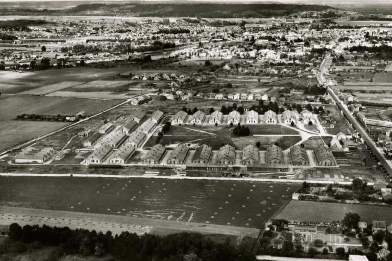Vue aérienne du camp de Royallieu