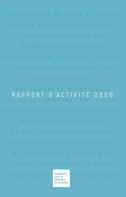 Rapport d'activité 2006