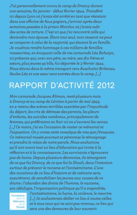 Rapport d'activité 2012