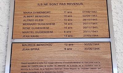 Inauguration d'une plaque en mémoire des enfants juifs résidant à Alès (Gard) - Lycée Jean-Baptiste Dumas
