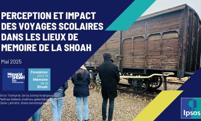 #Résultats : Enquête IPSOS sur la perception et l’impact des voyages pédagogiques sur les lieux de mémoire de la Shoah