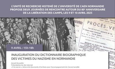#Lancement : Dictionnaire biographique numérique des victimes du nazisme en Normandie