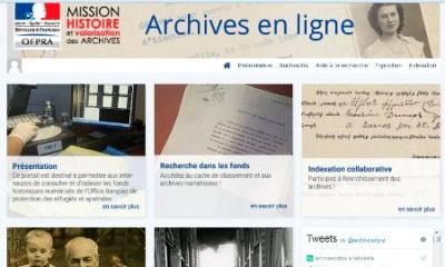 Mise en ligne d'archives de l'OFPRA