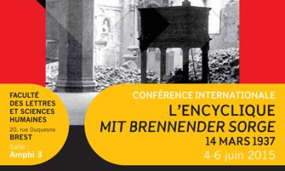 Colloque - Catholicisme, racismes et totalitarismes : l'encyclique Mit brennender Sorge