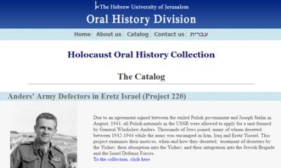 Holocaust Oral History Collection - 900 témoignages en ligne